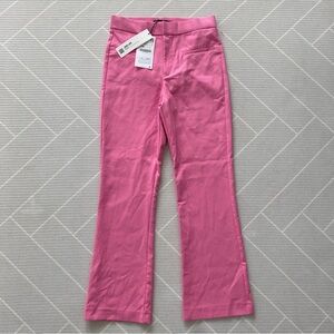 NWT)Zara Mini Flare Pants in bubble gum pink Women’s Size S